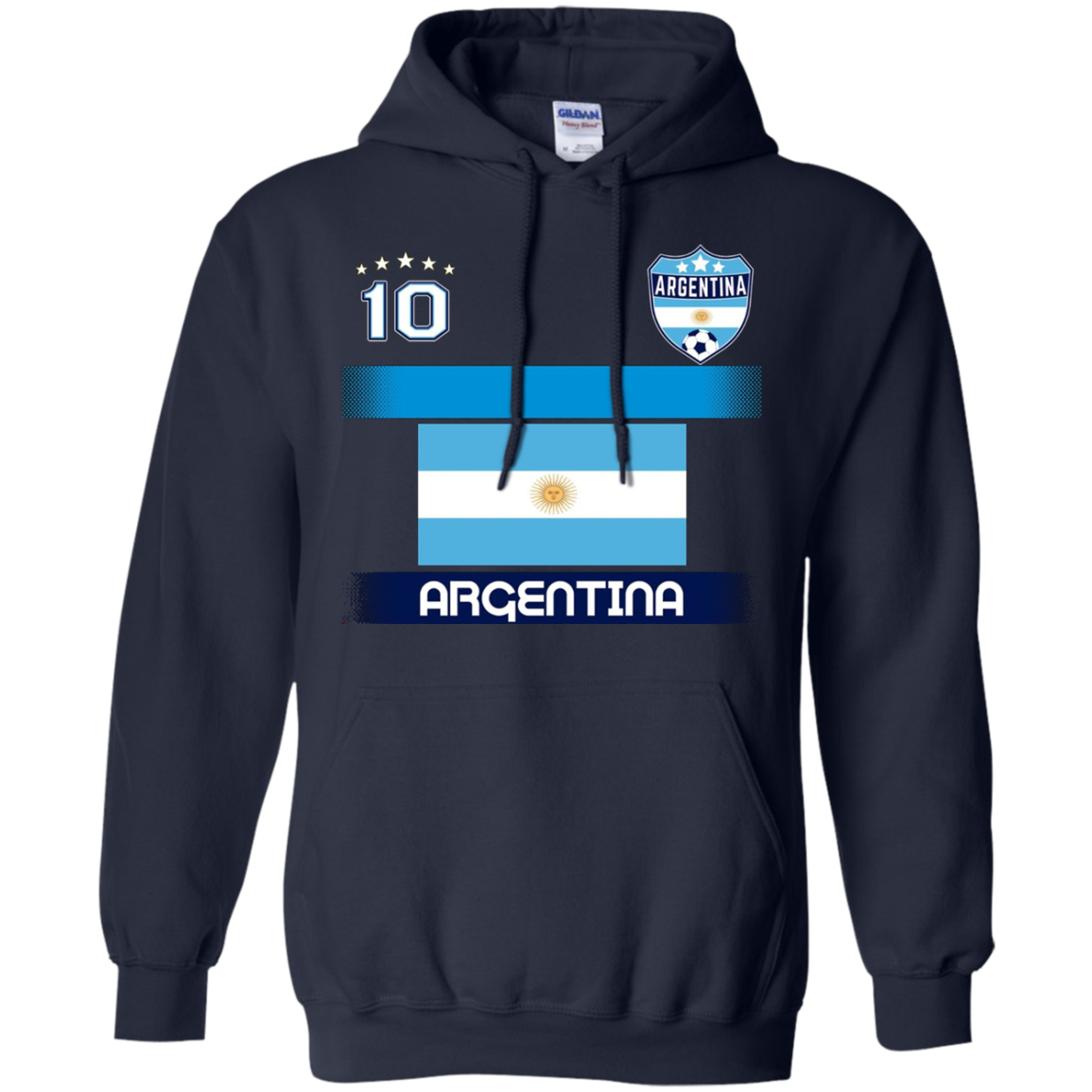 ARGENTINA Football Soccer T-Shirt with national flag