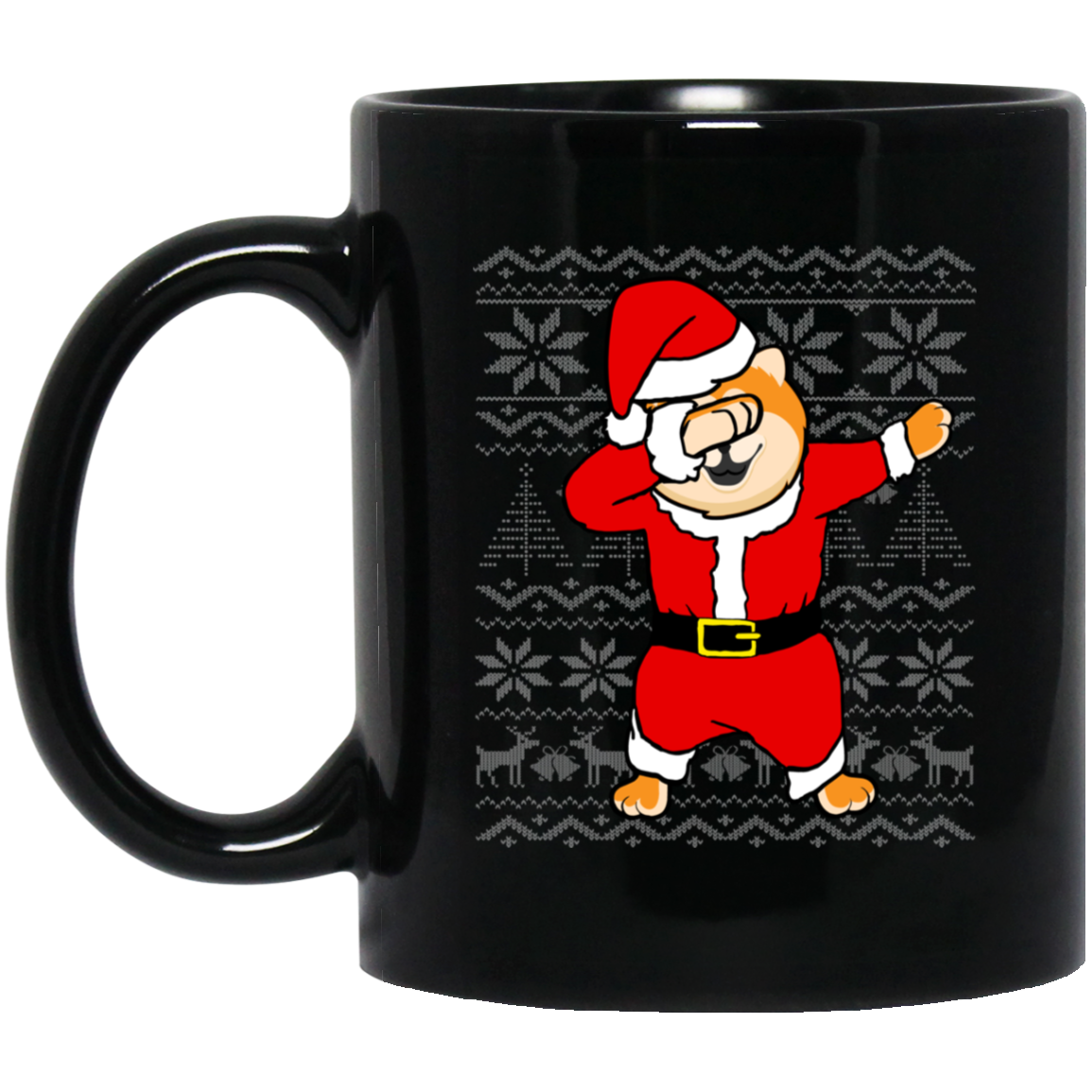 Akita Dabbing Santa Claus Merry Xmas Japanese