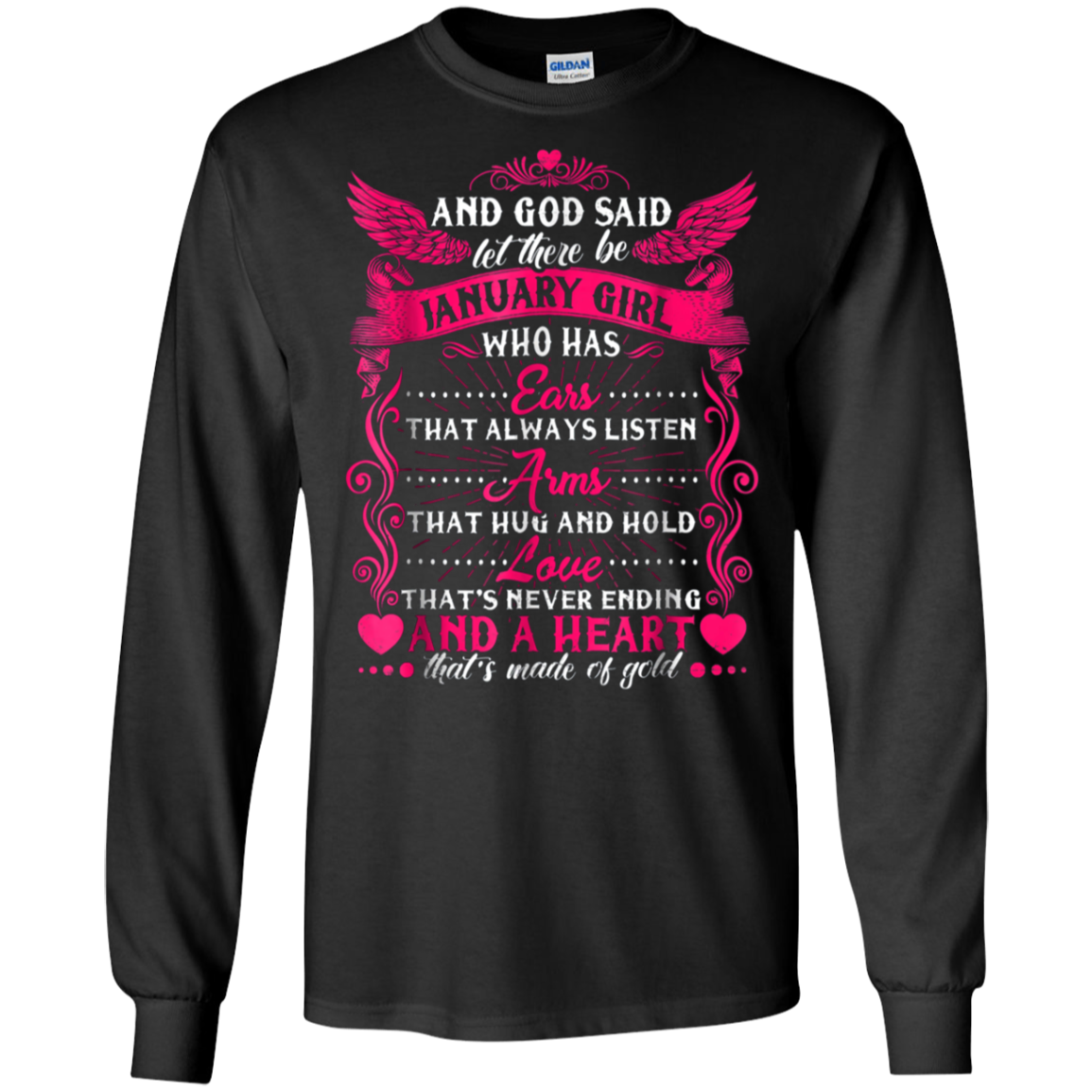 And God Said Let There Be January Girl T-shirt