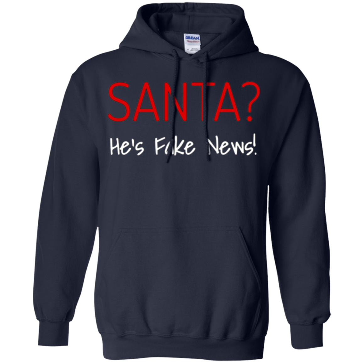 Santa Fake News T-Shirt Trump Joke Funny Christmas Gift