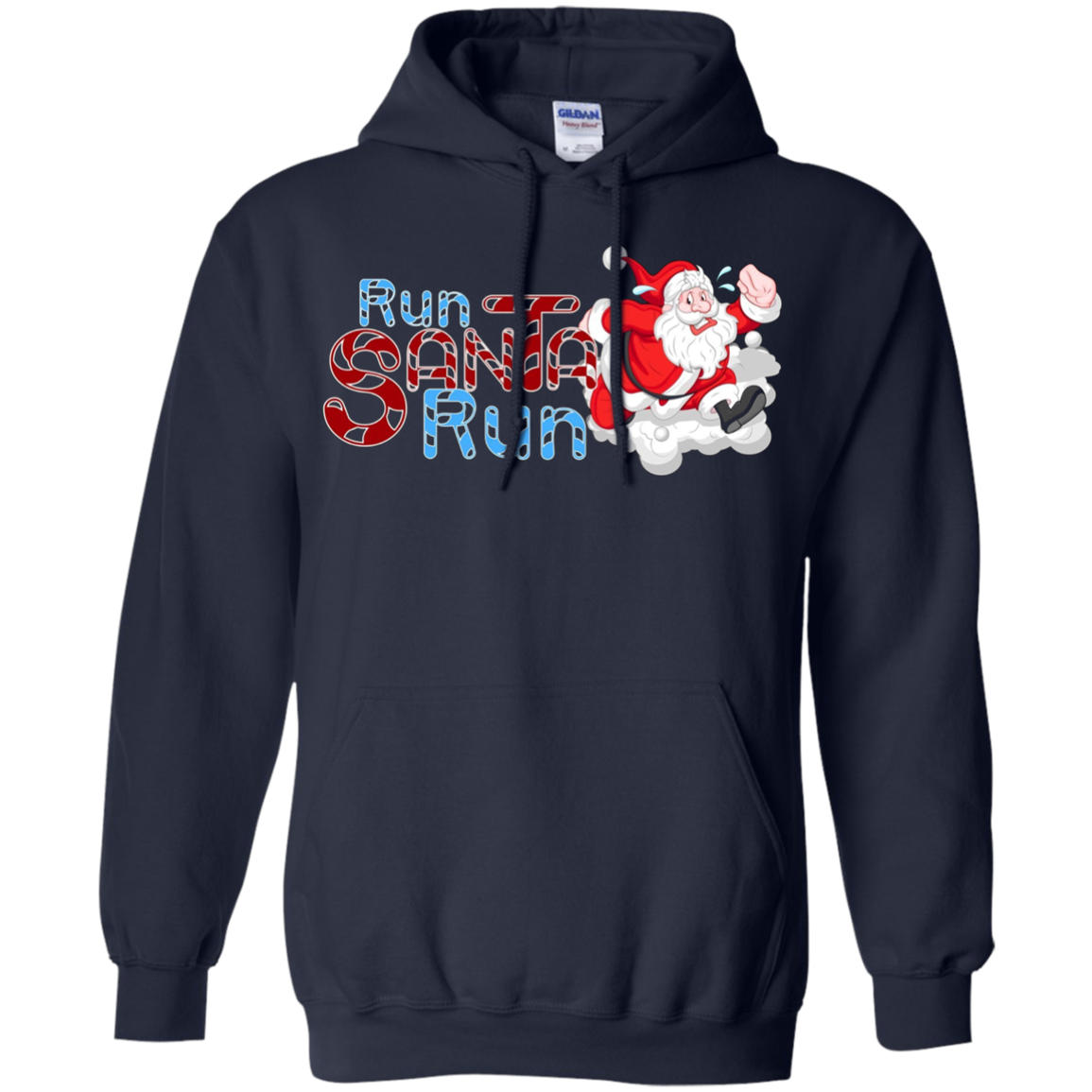 Santa Running Shirt-Funny Merry Christmas & Holiday T shirt