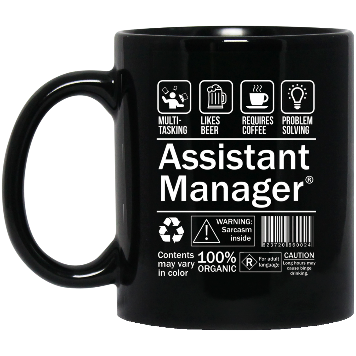 Assistant Manager Product Label T-Shirt Mens Womens