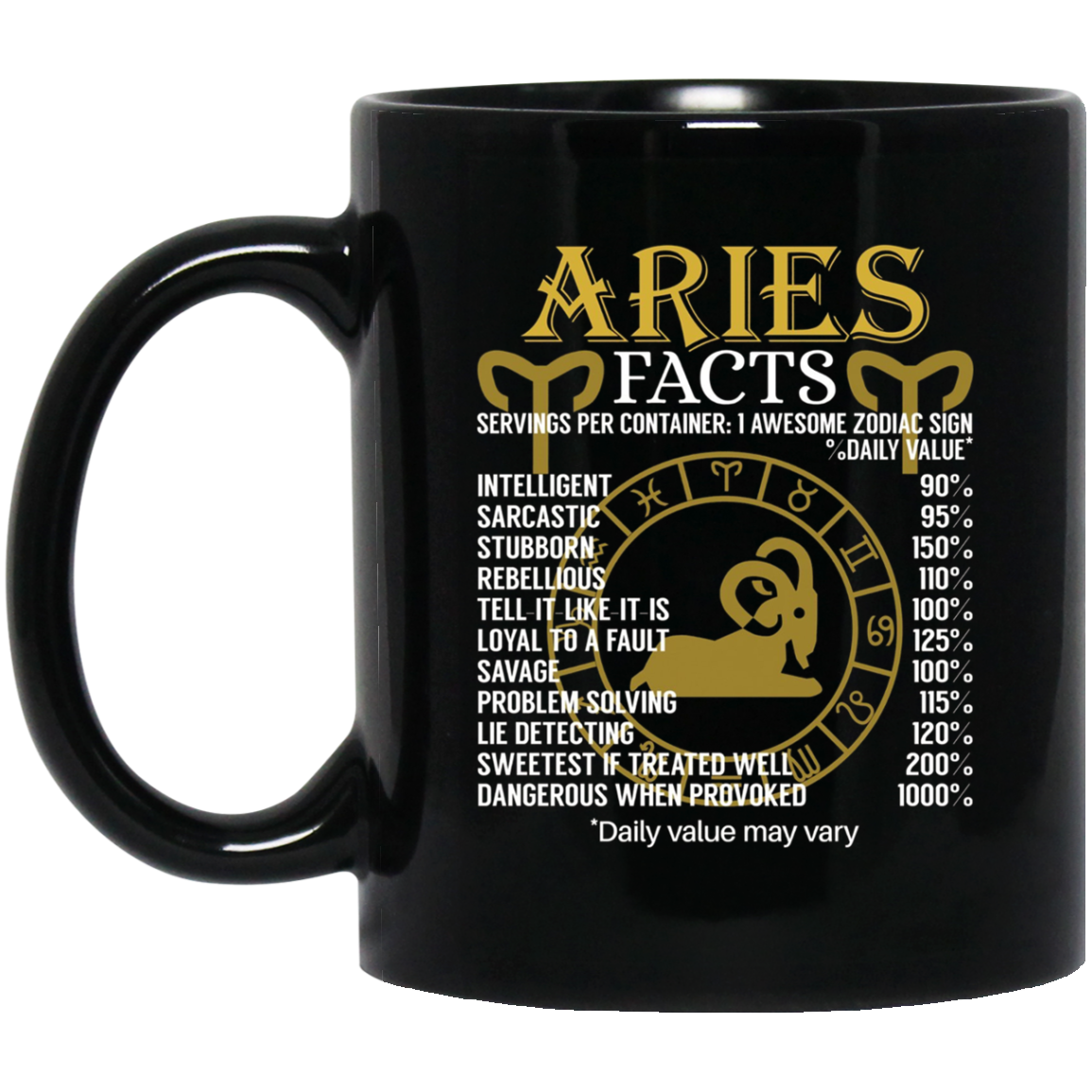 Aries Facts Zodiac Sign T-Shirt