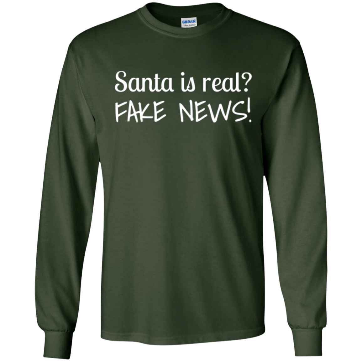 Santa Fake News T-Shirt Trump Joke Funny Christmas Gift