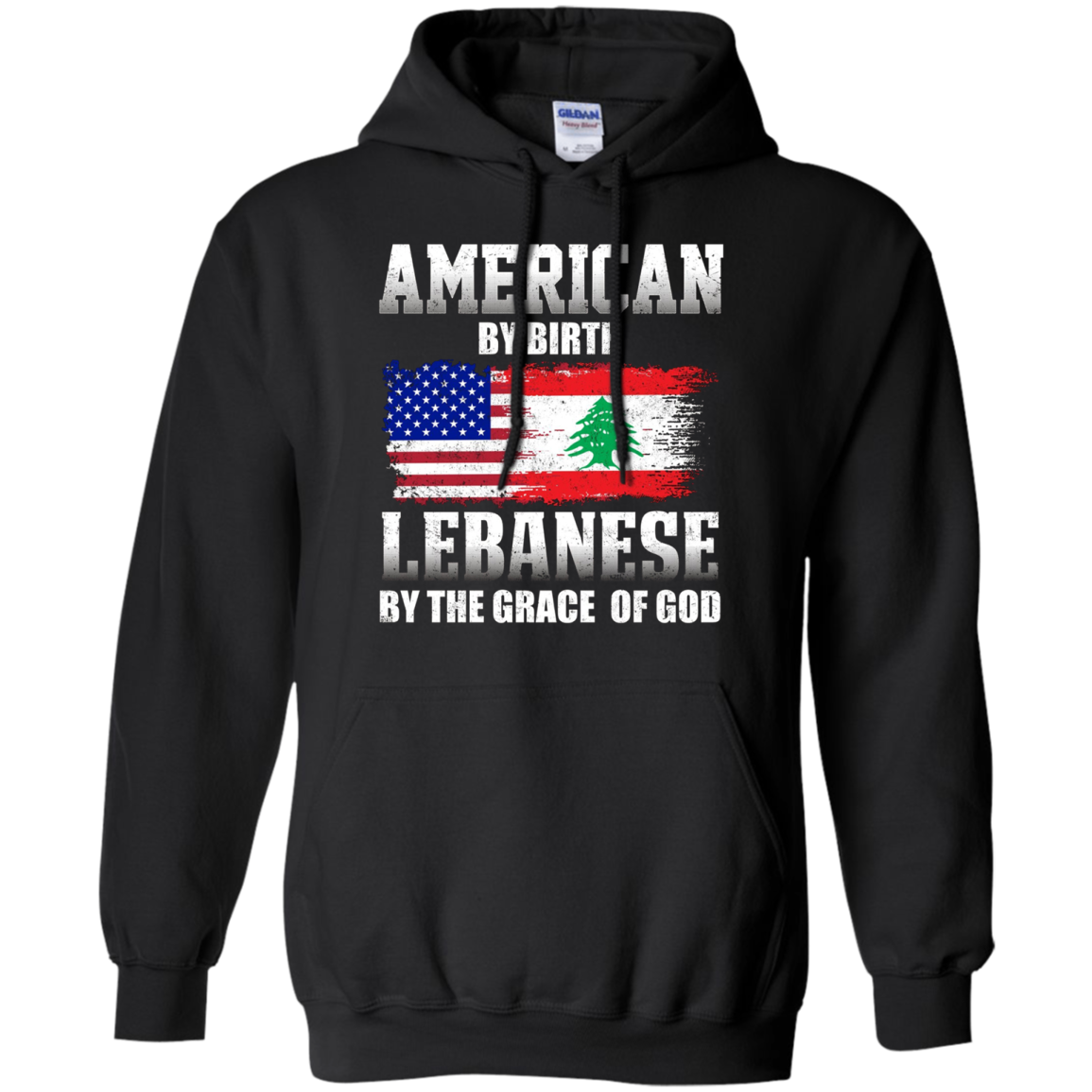 American By Birth Lebanese By The Grace Of God T-shirt