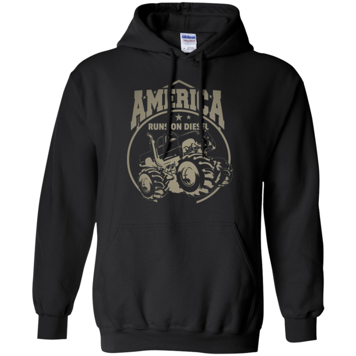 America Runs On Diesel Gear Monster SUV Truck Fans T-Shirt