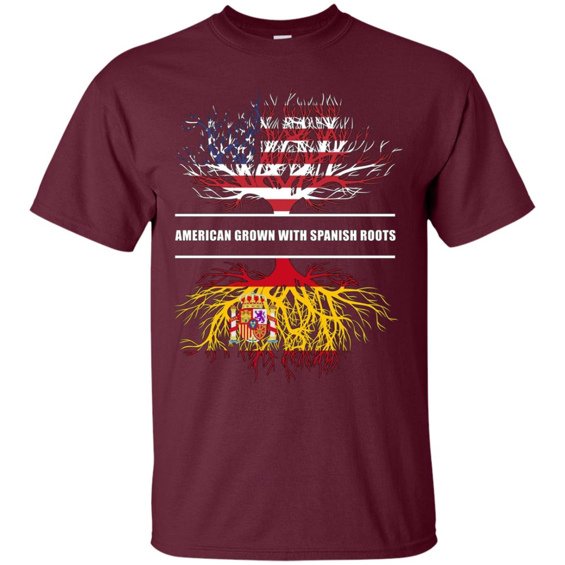 American Grown With Spanish Roots T-Shirt Spain Tee