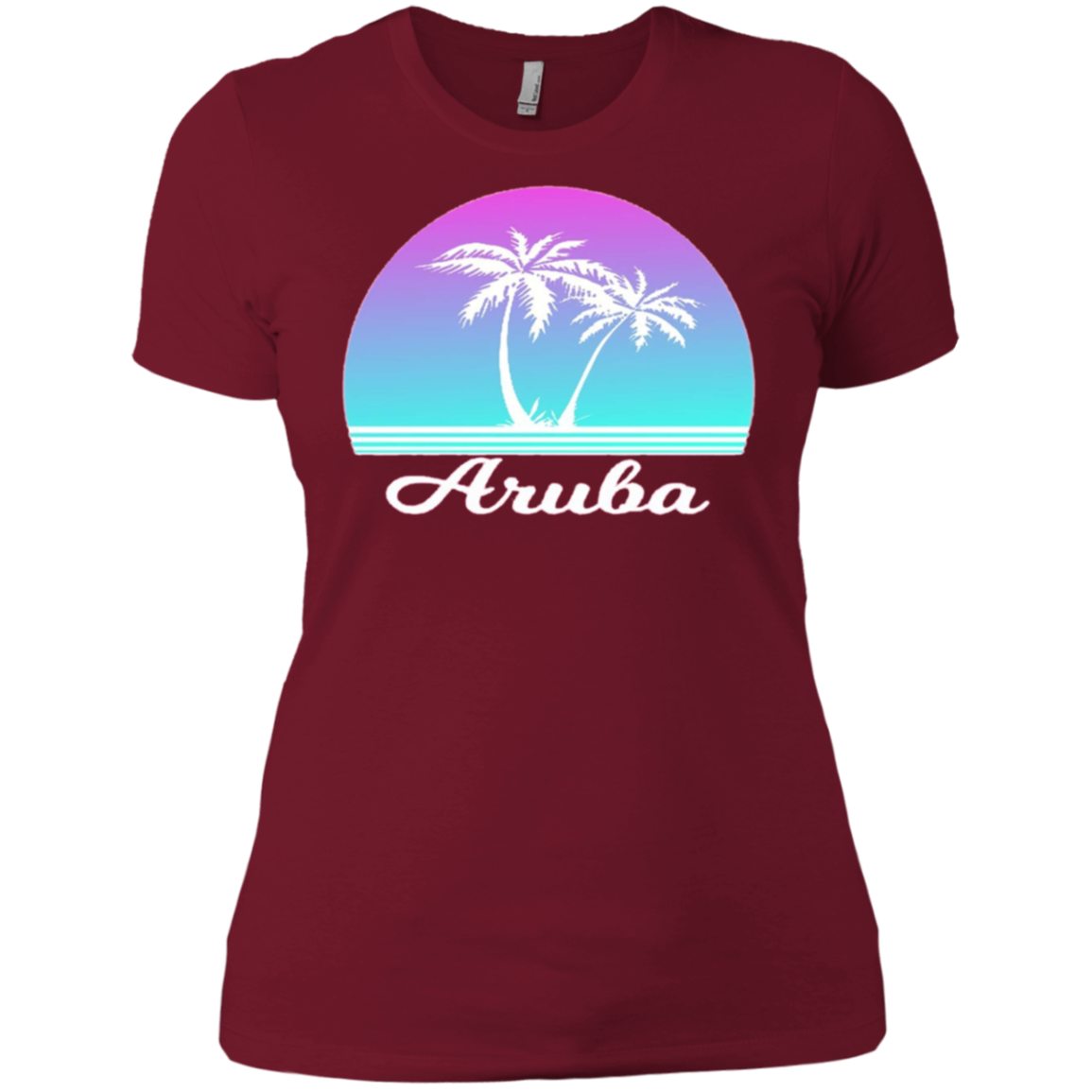 Aruba Souvenir TShirt Tropical Palm Tree Beach Travel Gift