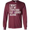 Image of Alzheimer's Awareness T-Shirt For Stepfather Purple Ribbon