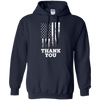 Image of American Flag Veteran's Day Thank You Shirt