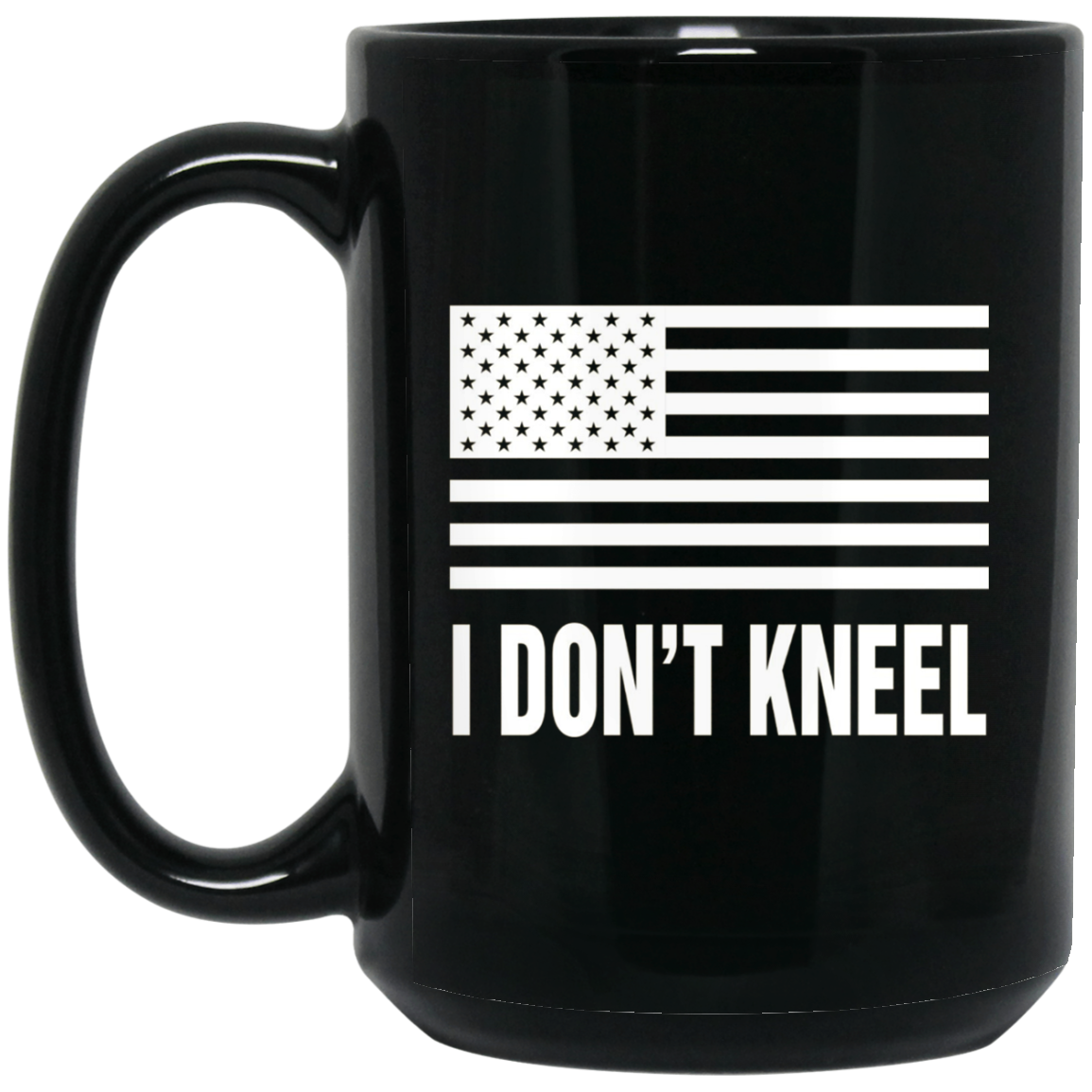 American Flag I Don't Kneel Patriotic T-Shirt