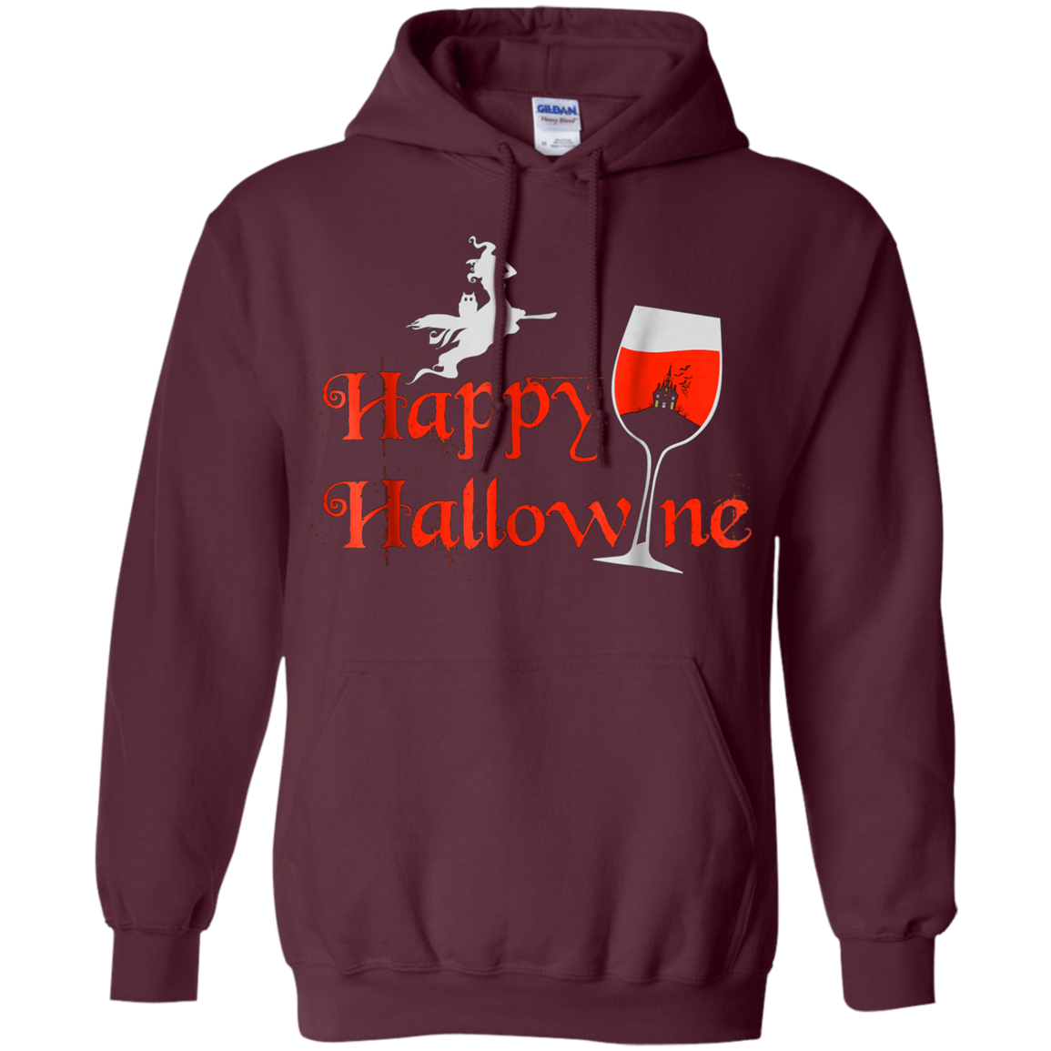 Funny Halloween Wine Tshirt, Happy Hallowine, for Men Women