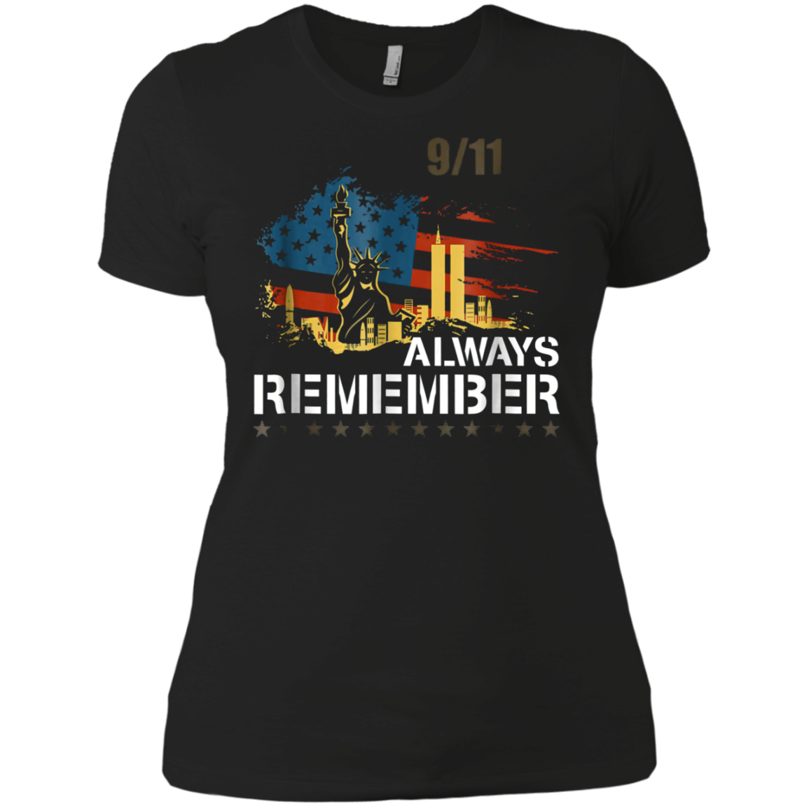 Always Remember 9/11 Patriot Day Memorial Tshirt