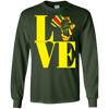 Image of African black power map raised fist I love Africa t-shirt