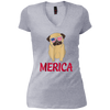Image of American Flag Pug T-Shirt 4th July Shirt Gift 2018