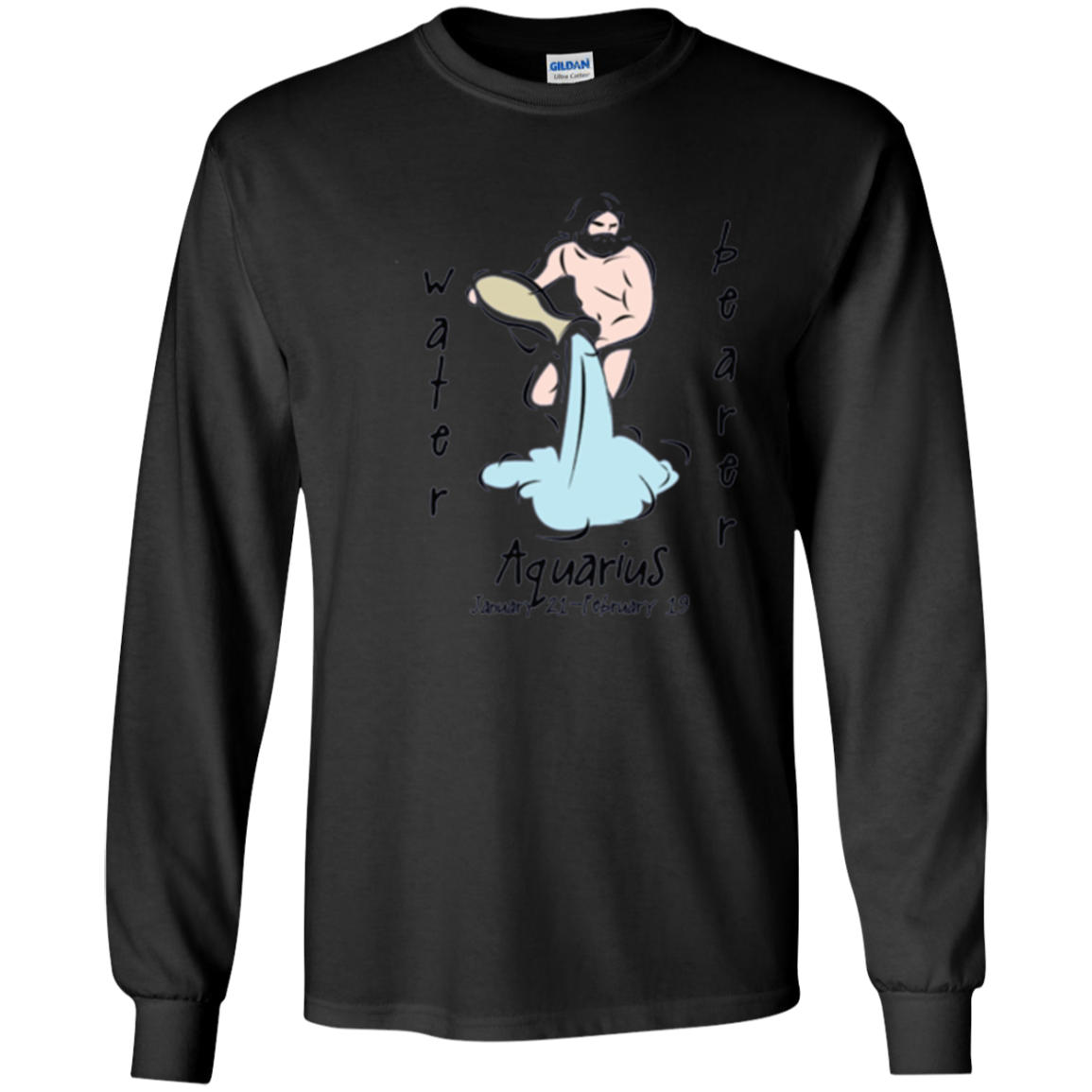 Astrology Aquarius Tshirt For The Water Bearer Sun Sign