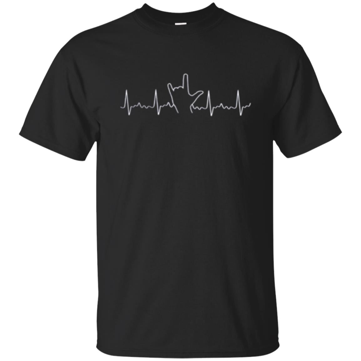 American Sign Language Heartbeat I Love You Asl T-Shirt