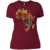 Image of African pride traditional ethnic pattern Africa map t-shirt