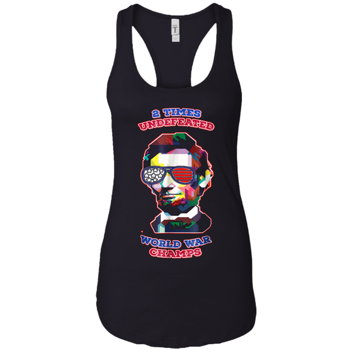 Abe Lincoln USA Flag Sunglasses, 4th Of July Vintage retro T