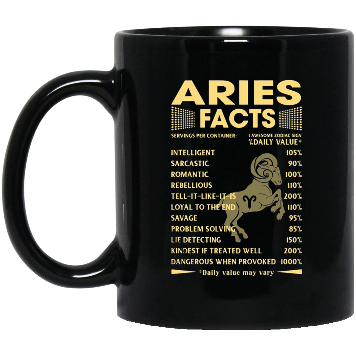 Aries Facts Zodiac T-shirt