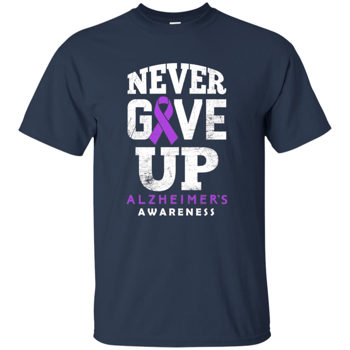 Alzheimer's Awareness Never Give Up Long Sleeve T-Shirt