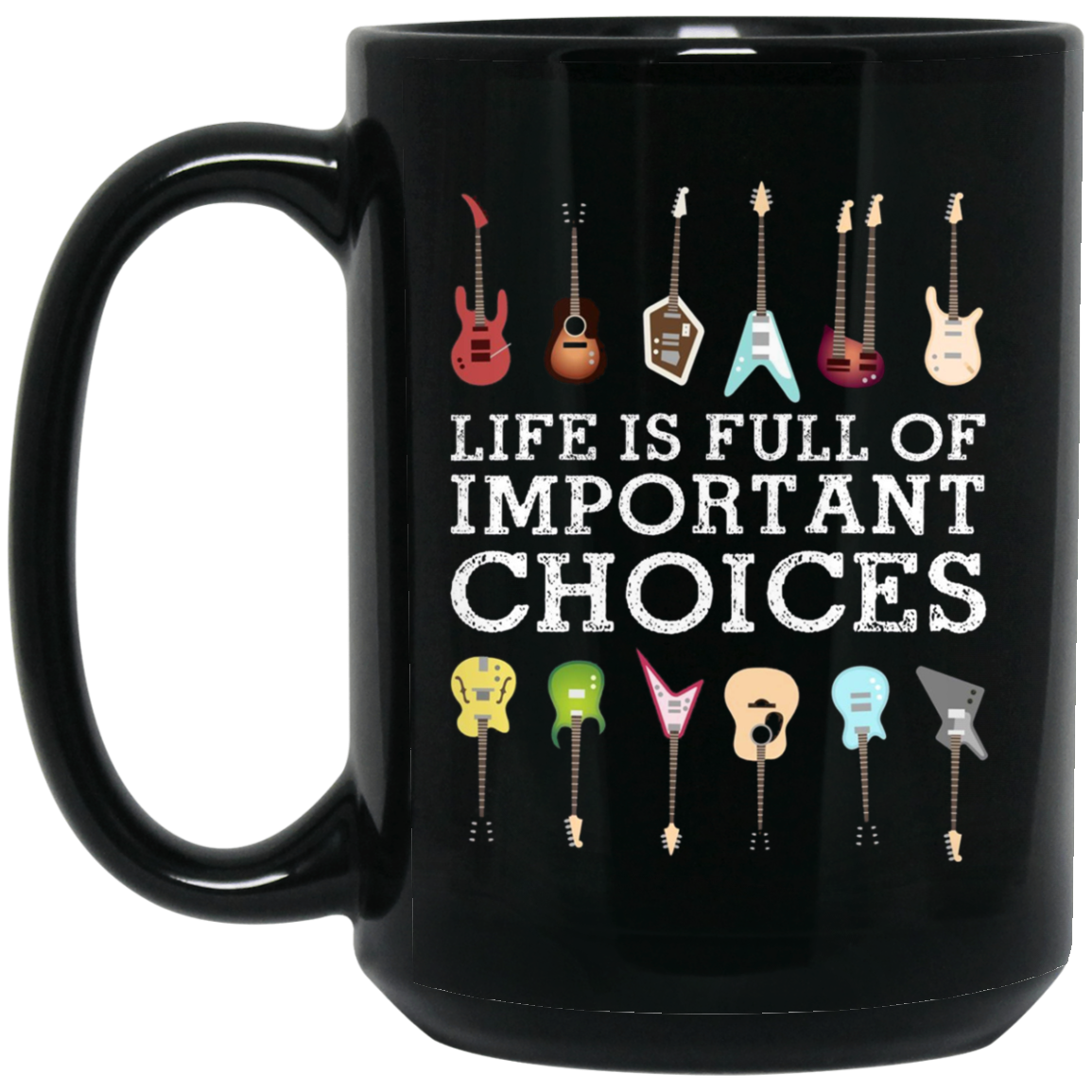 "Important Choices" Electric Guitar Nerd Musician T-shirt