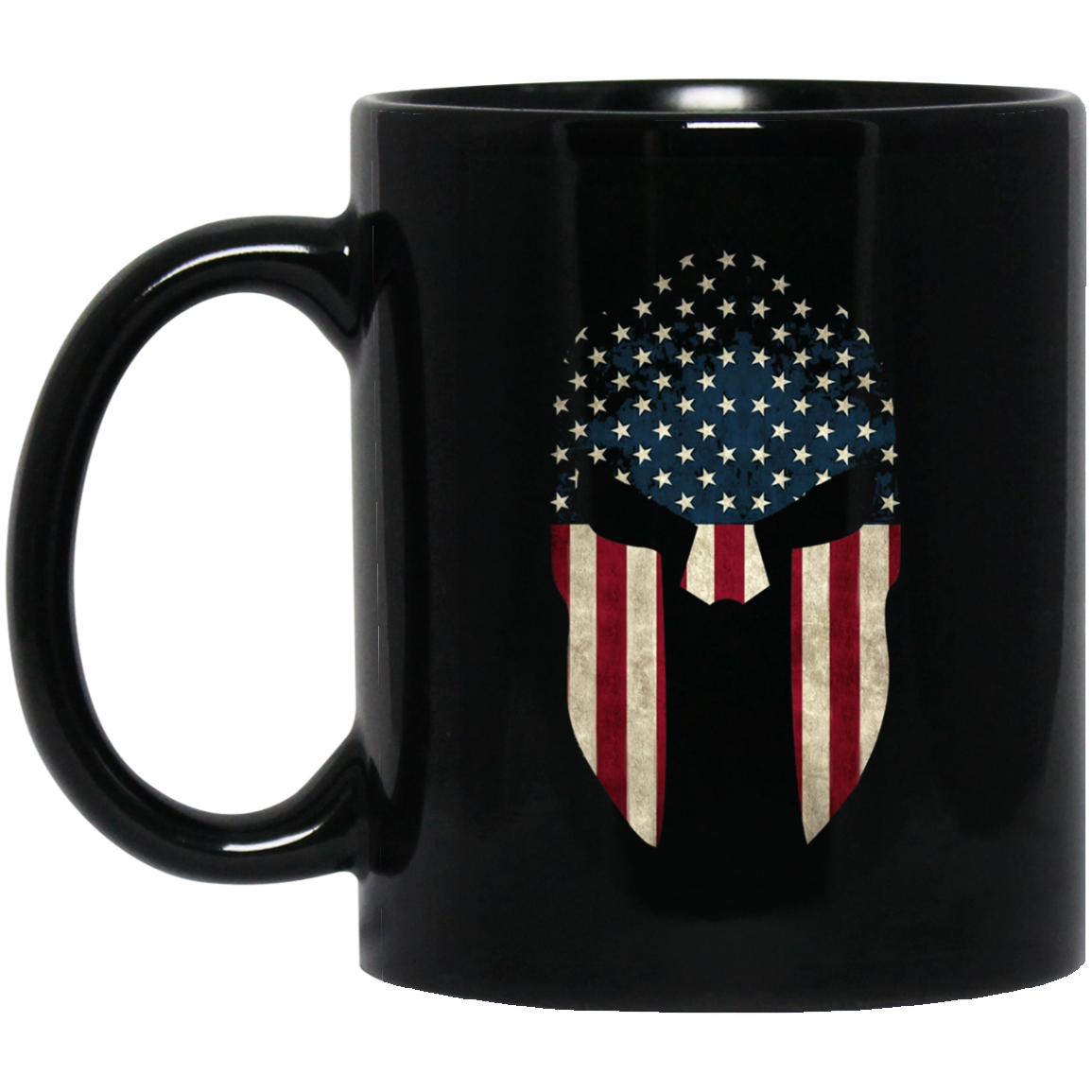 American Spartan Old Glory Molon Labe USA Flag T-Shirt