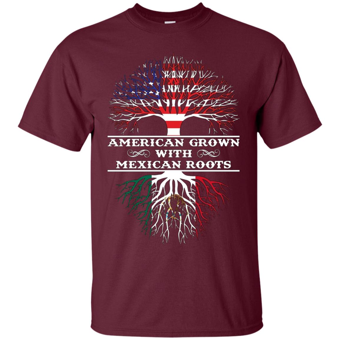 American Grown With Mexican Roots Tee Shirt