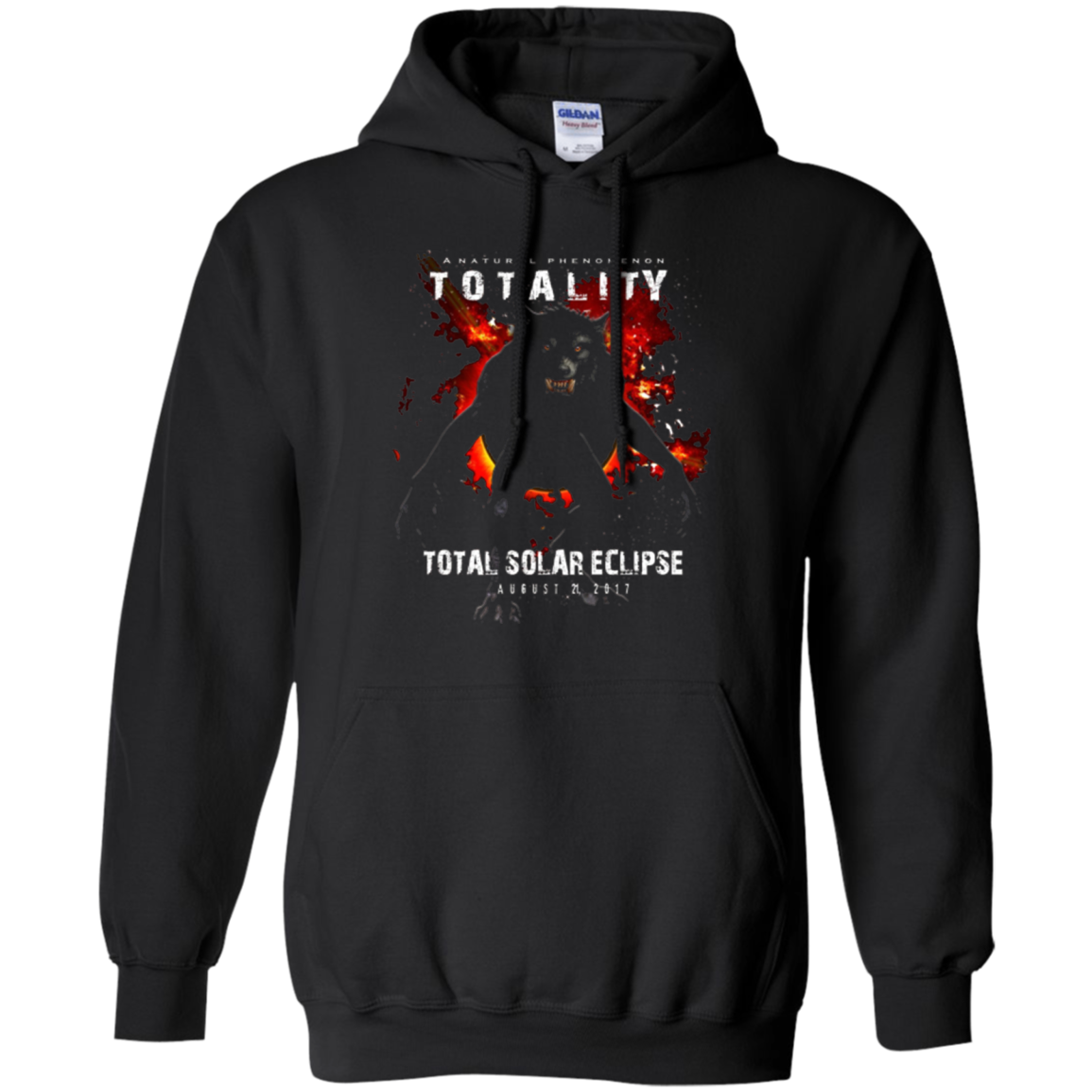 A solar-eclipse WEREWOLF Sun, Moon and Earth T Shirt