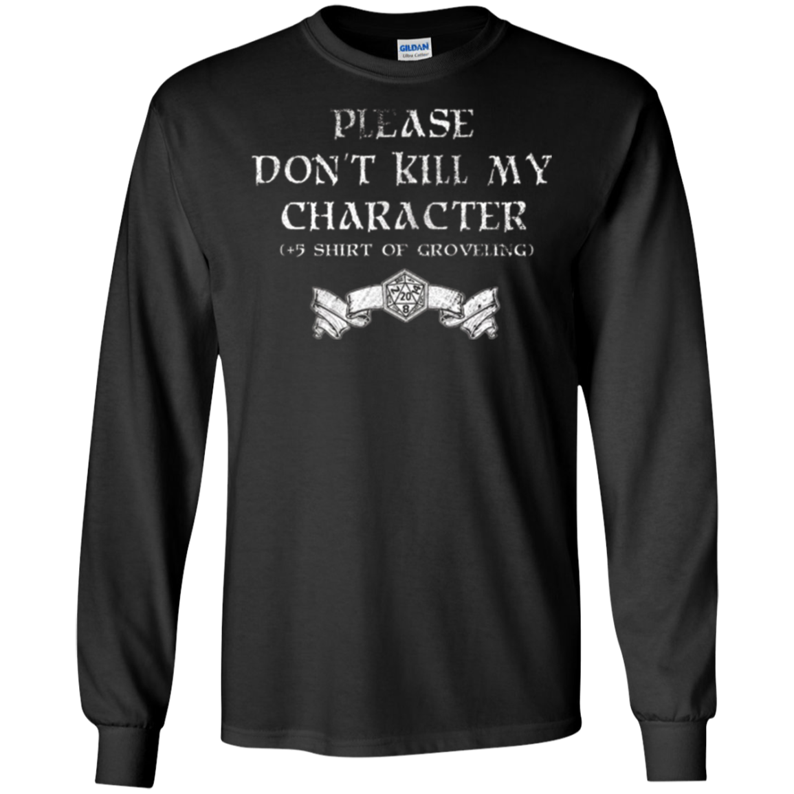 +5 Shirt of Groveling - Distressed Tabletop RPG T-Shirt
