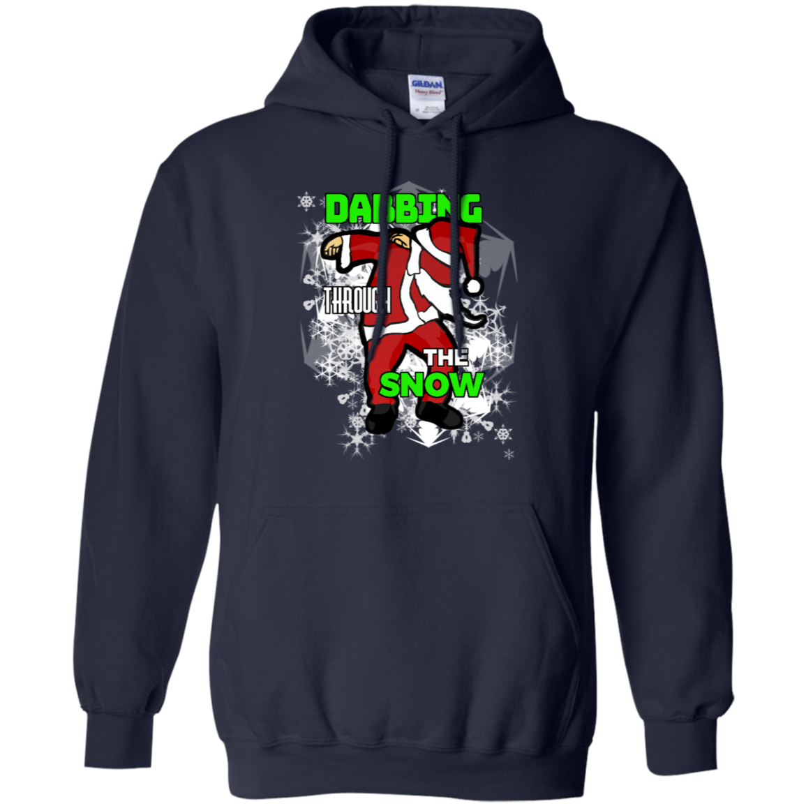 Santa Dabbing Through The Snow Cute Christmas Tee Shirt