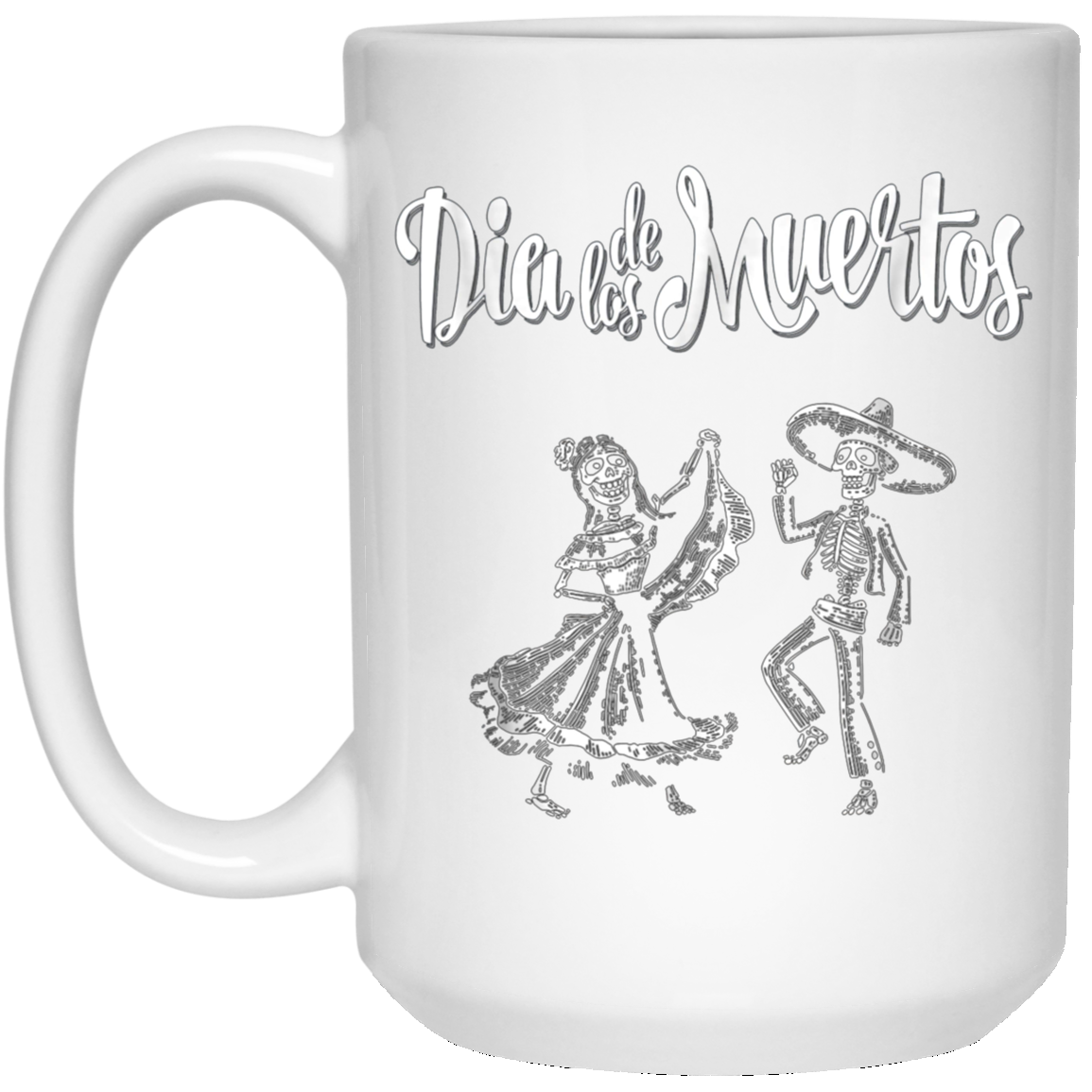 "Dia De Los Muertos" Dancing Mariachi Skeletons Tee Shirt