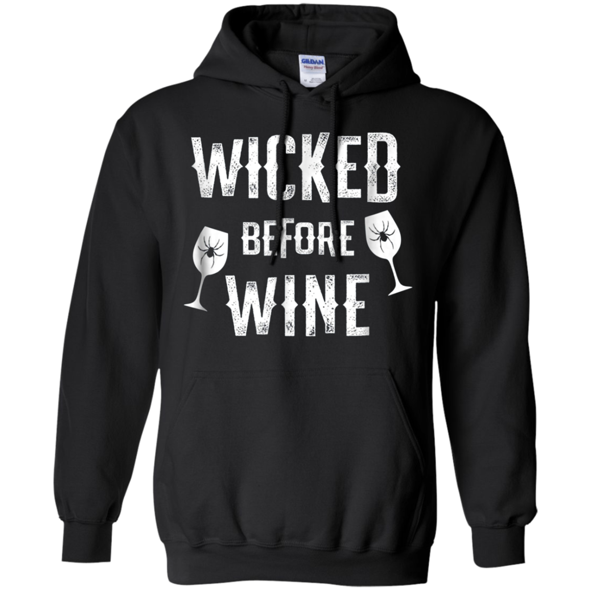 Funny Halloween Wine Shirt Wicked Before Wine T-Shirt
