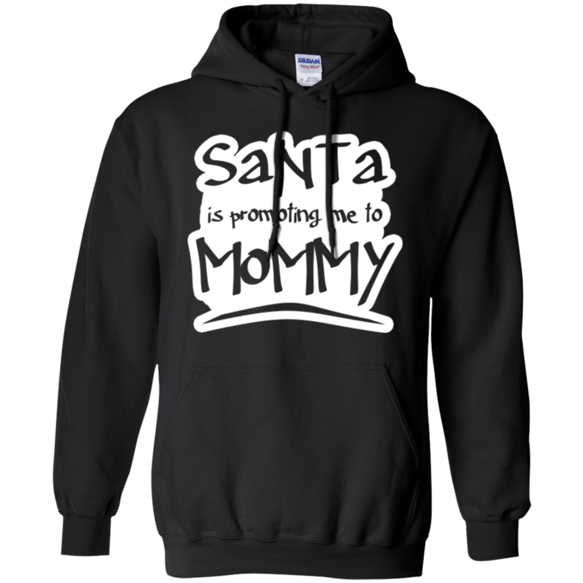 Santa Is Promoting Me To Mommy T-Shirt | Christmas Tee