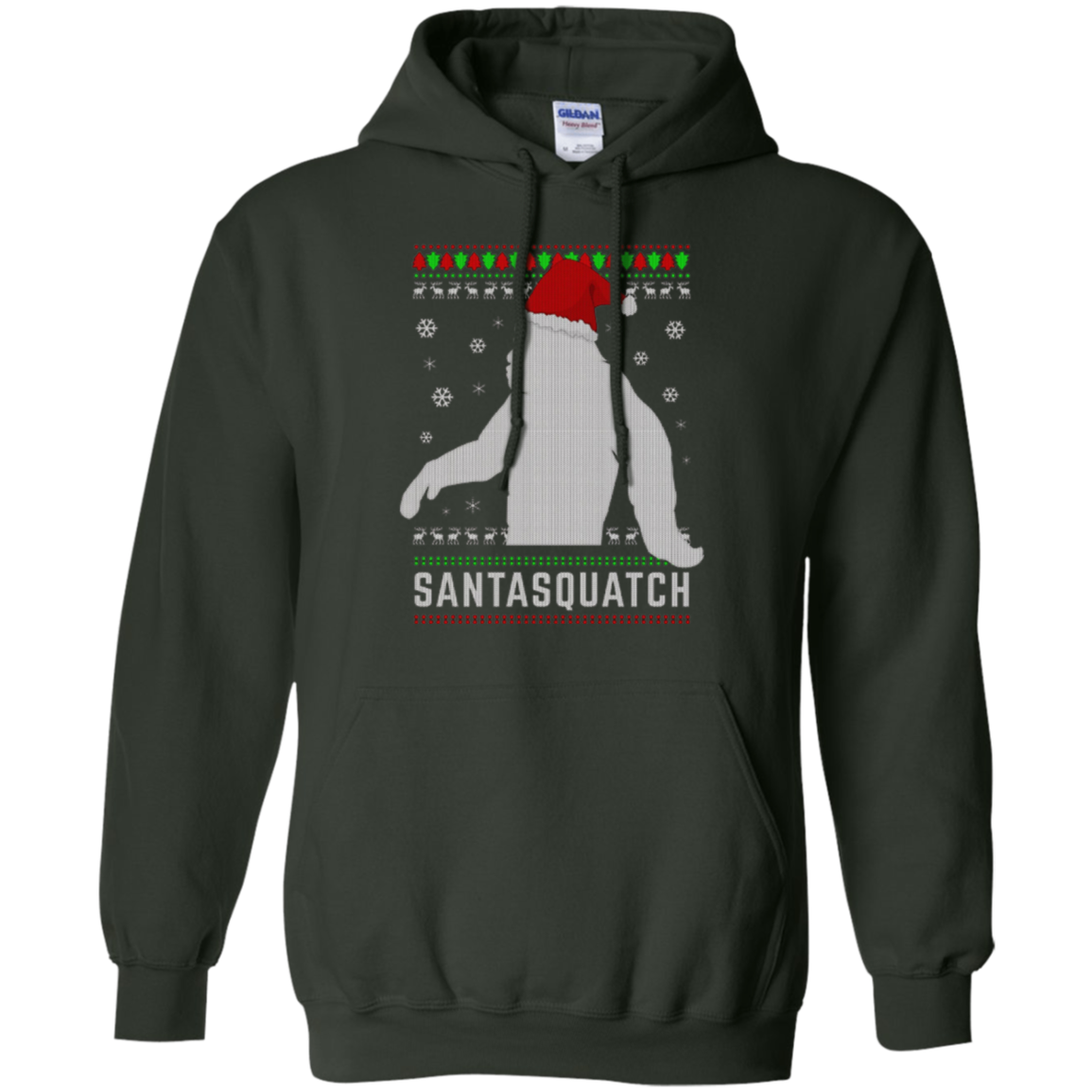 Santasquatch Christmas Ugly Sweater T-Shirt Funny Gift
