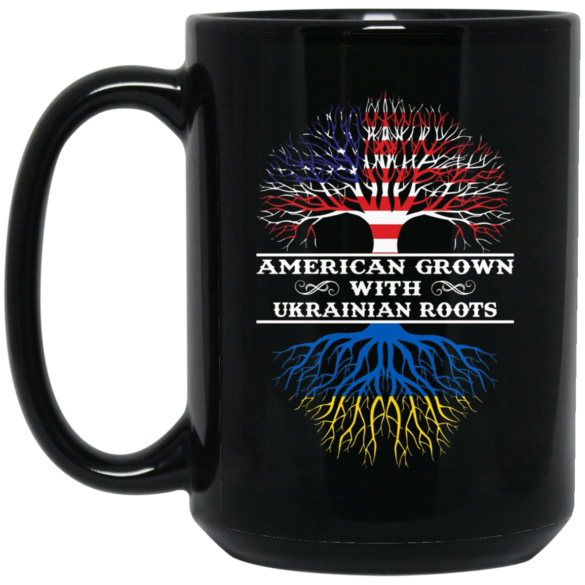 American Grown With UKRAINIAN Roots Tee Shirt