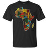 Image of African pride traditional ethnic pattern Africa map t-shirt