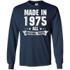 Image of Age Shirt Made in 1975 43rd Years Old 43 Birthday Gift