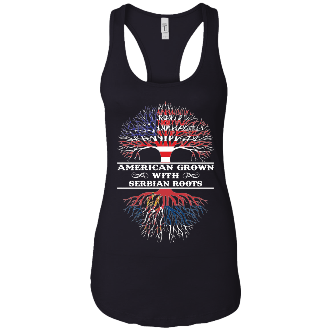 American Grown With Serbian Roots Tee Shirt