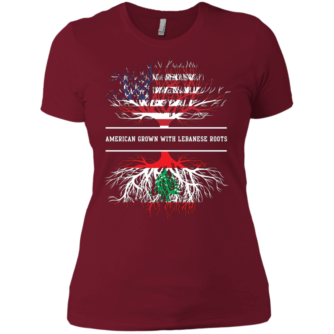 American Grown With Lebanese Roots T-Shirt Lebanon Tee