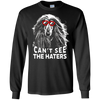 Image of La chemise de chien de meute afghane ne peut pas voir les amants de chien mignons Haters placer la balle sur le tee