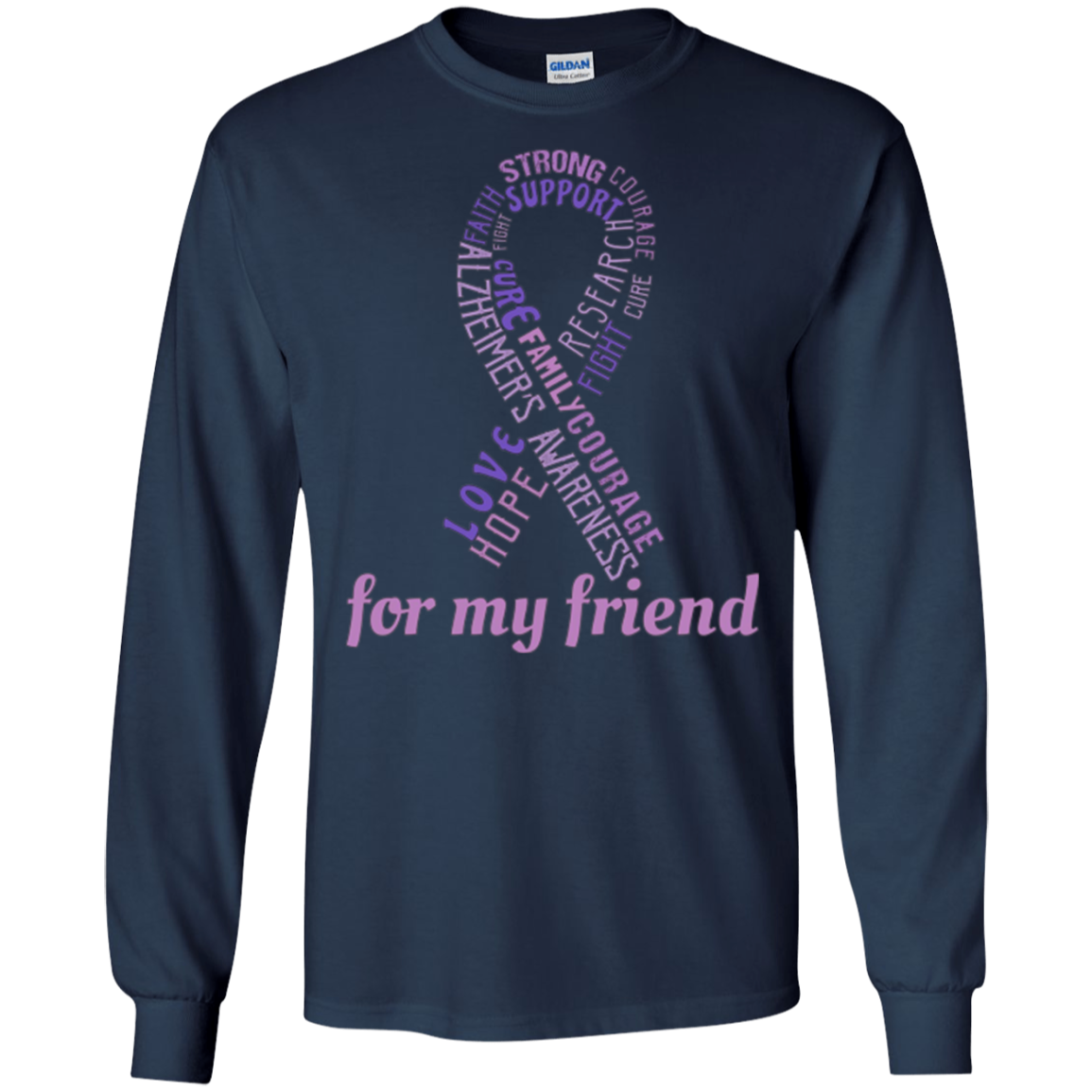 Alzheimer's Awareness T-Shirt For My Friend