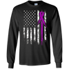 Image of T-shirt Alzheimer, Chemise Grunge drapeau américain