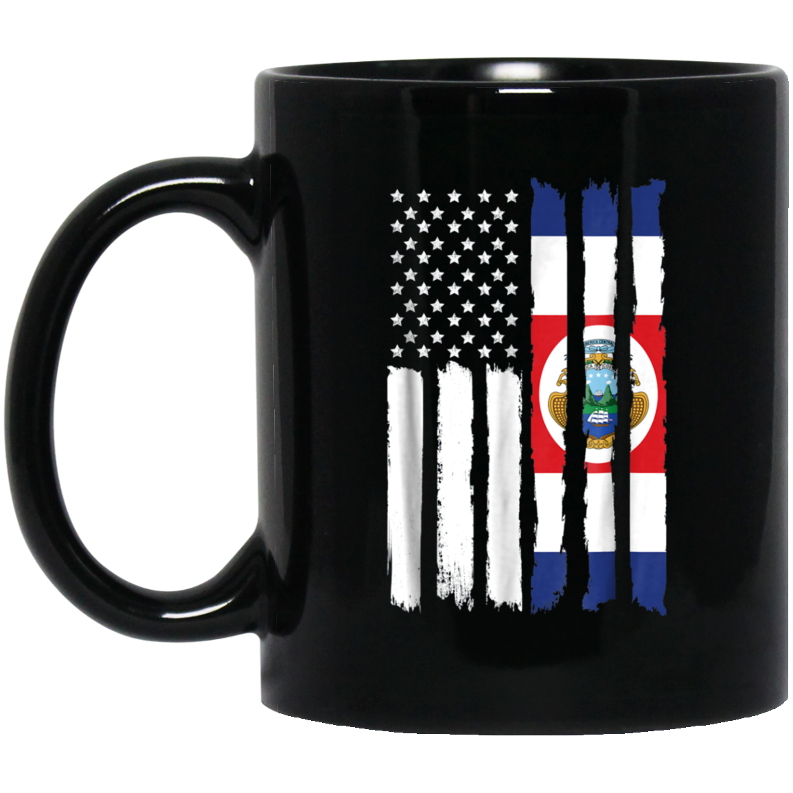 American Costa Rica Patriotic Flag T-shirt