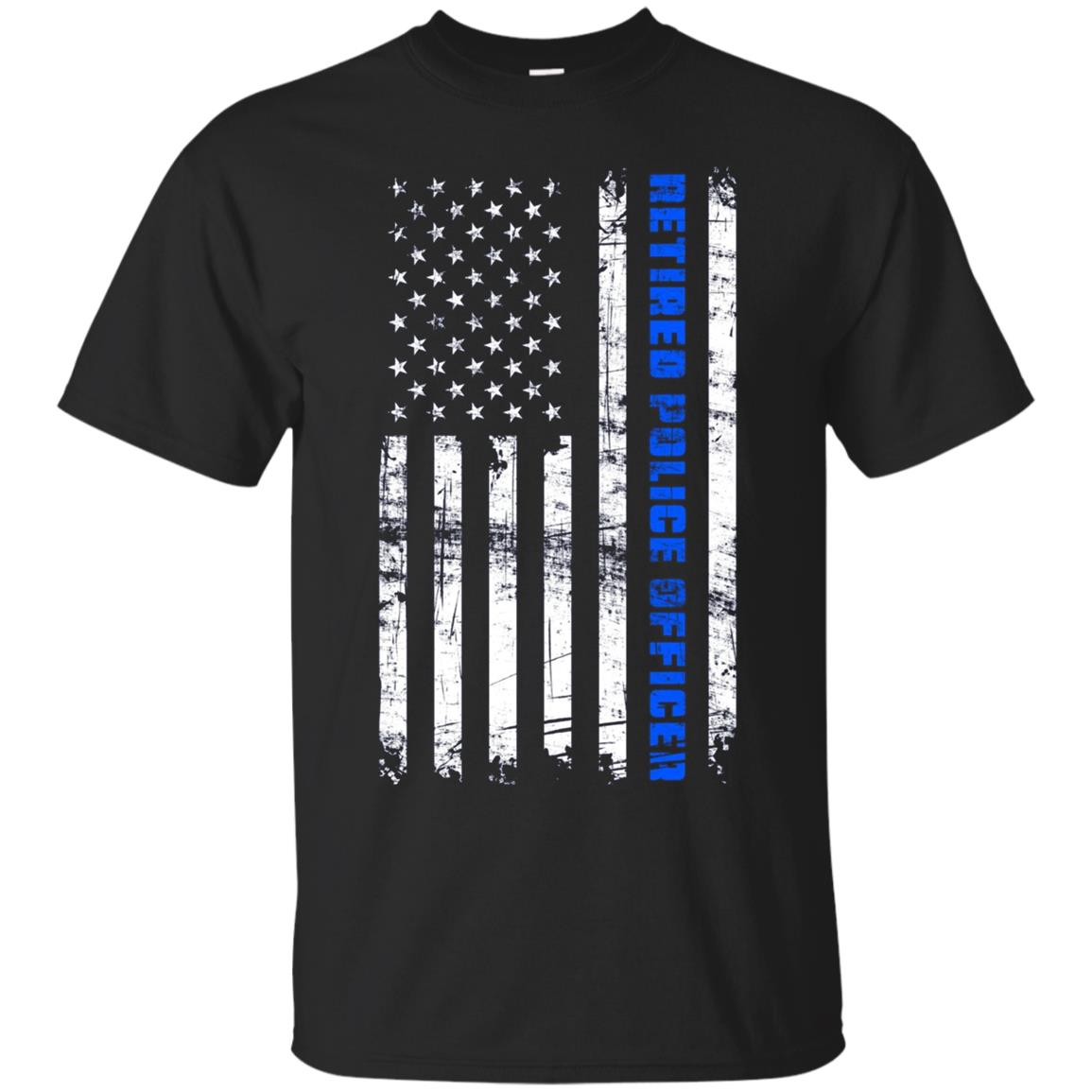 American Flag Retired Police Officer Shirt