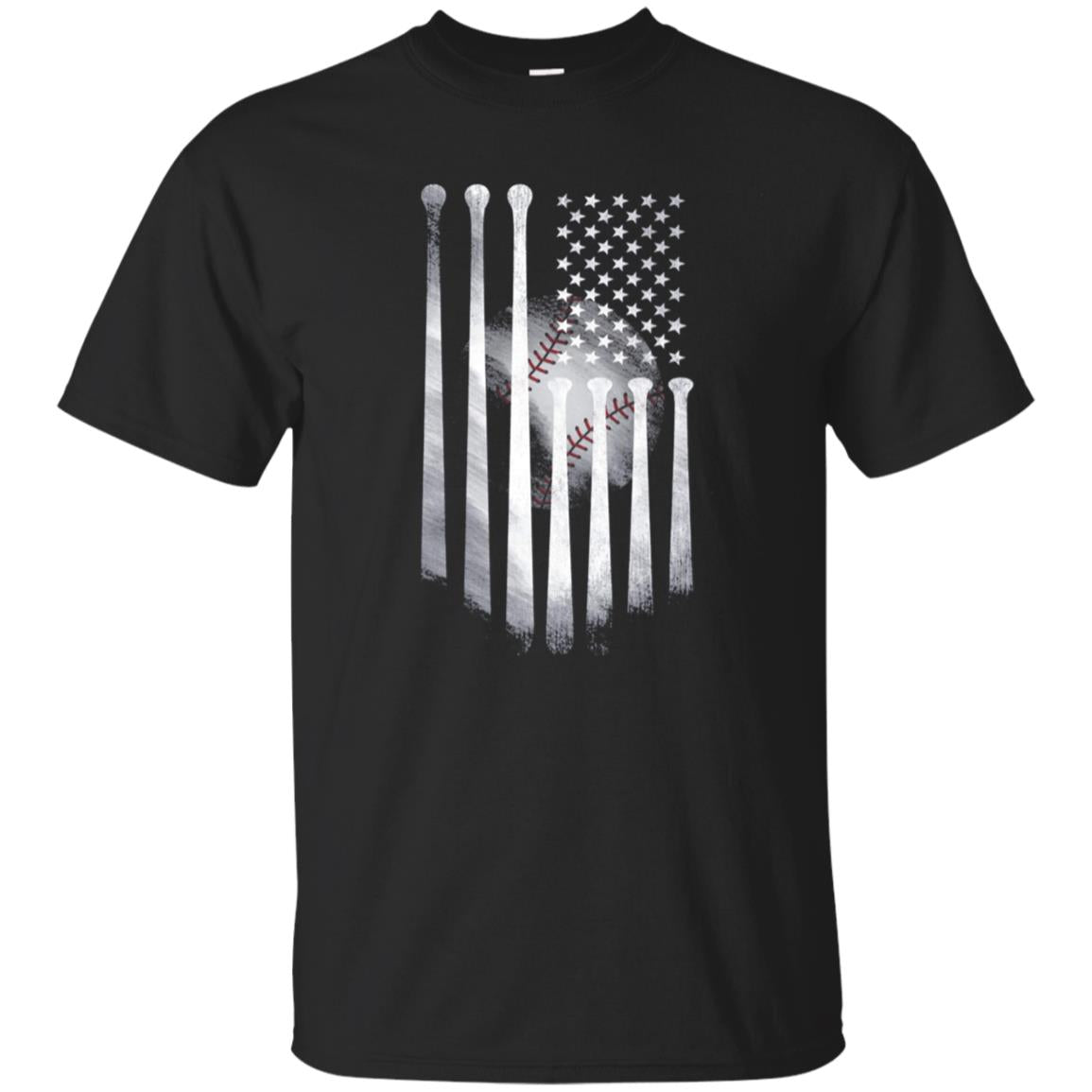 American Flag Vintage Baseball Flag T-Shirt, Dad, Mom, Kid T