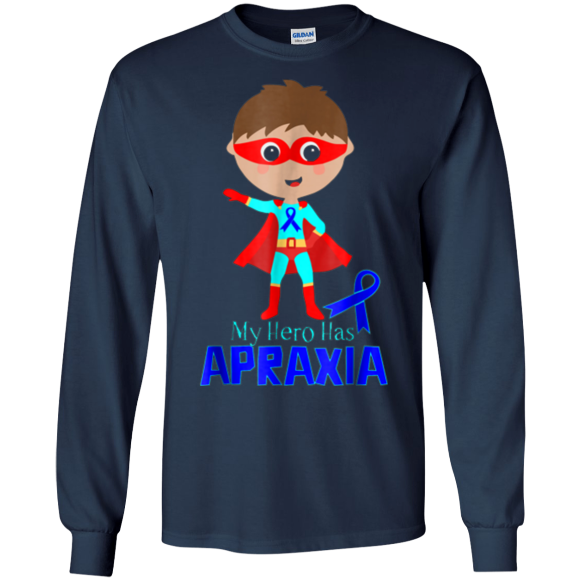 Apraxia Awareness T-shirt Blue Ribbon Apraxia Shirt