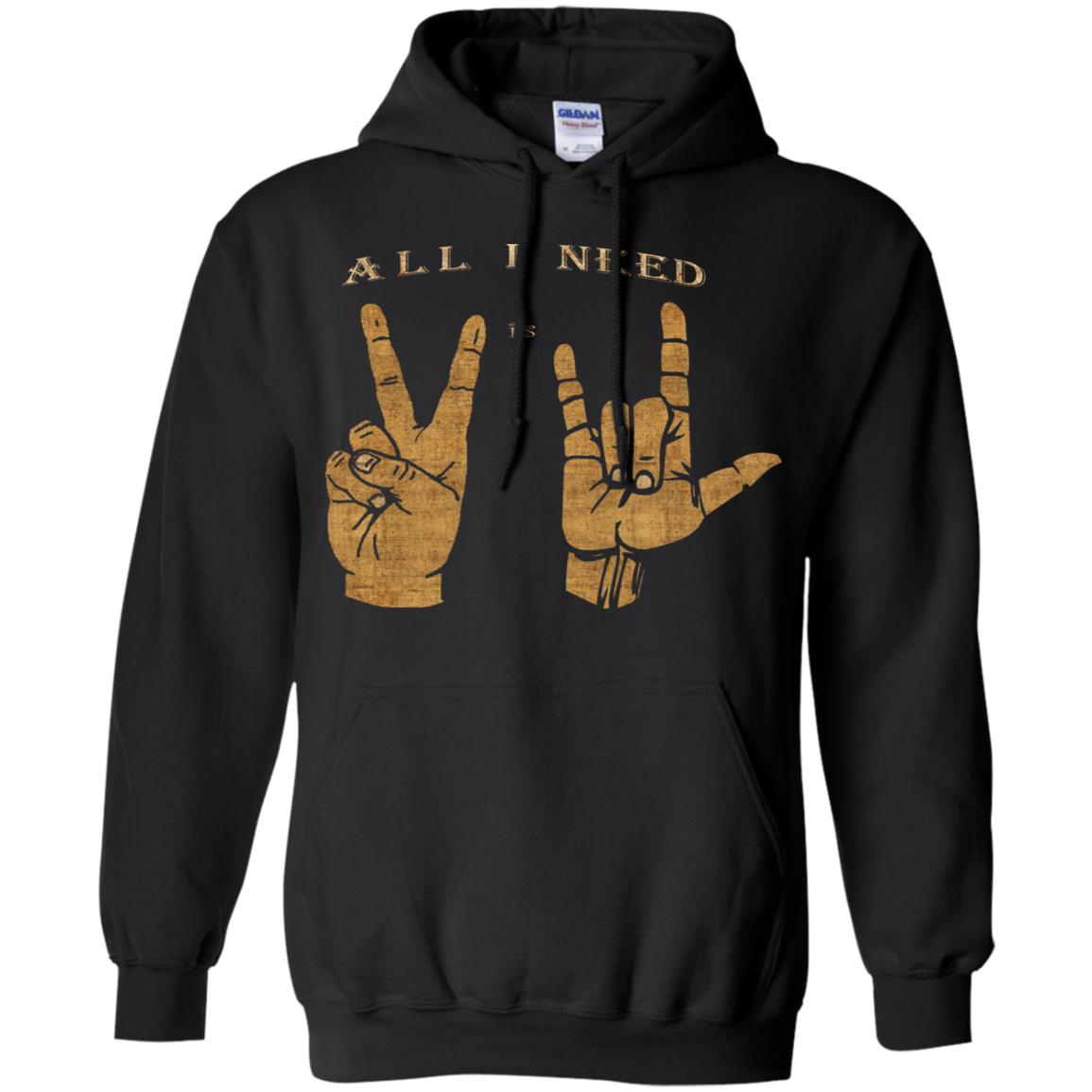 All I need is Peace and Love Asl T-Shirt