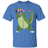 Image of American Pride T-Rex Dinosaur USA Dabbing Funny T Shirt