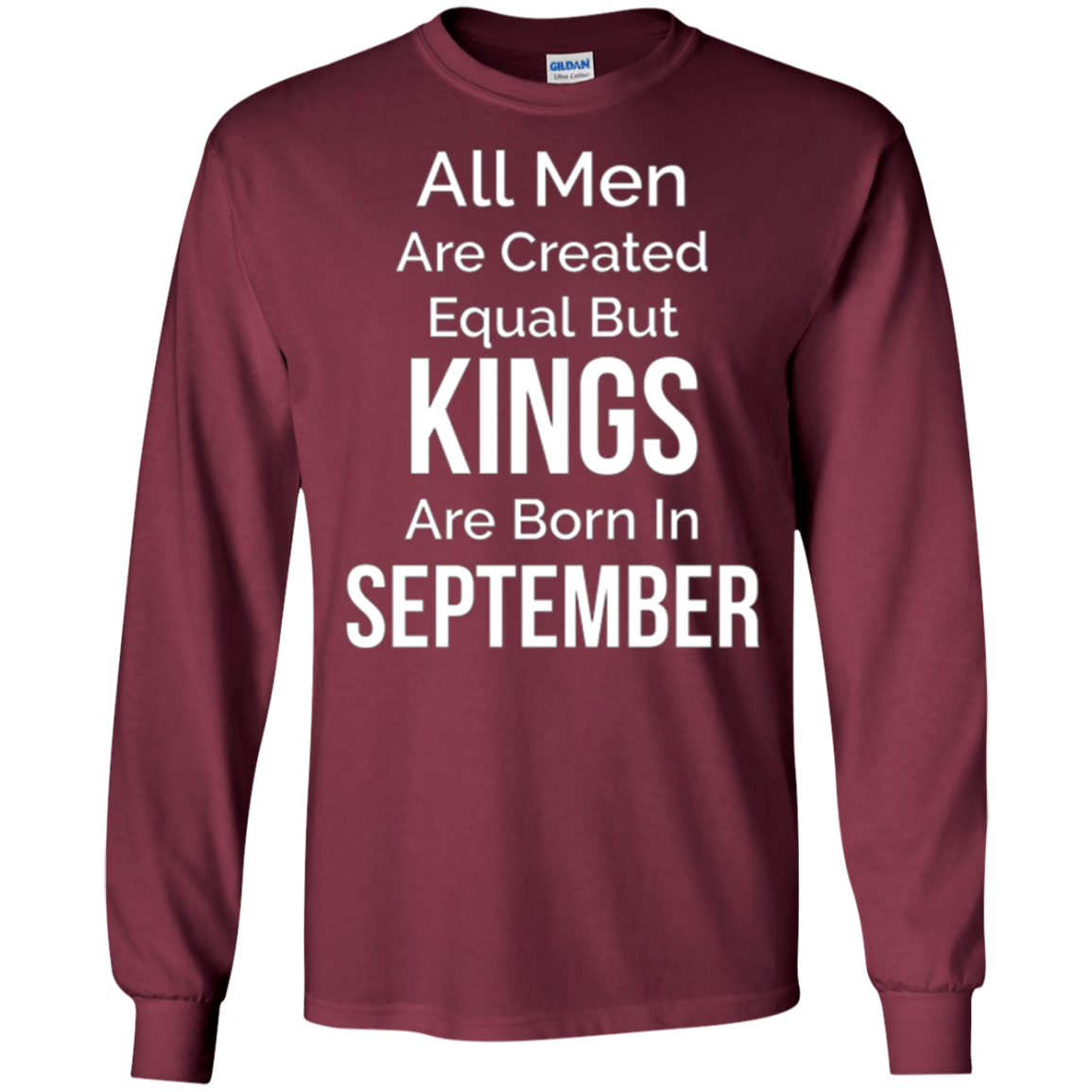 All Men Created Equal Kings Born September Tshirt Gift Funny